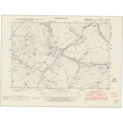 1948 Map of Pembrokeshire XIX.NW, 1953 Print