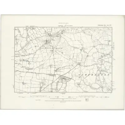 1864 Map of Pembrokeshire XLI.NW, 1889 Print