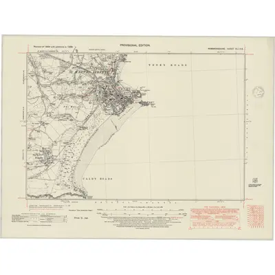 1938 Map of Pembrokeshire XLI.SE, 1948 Print