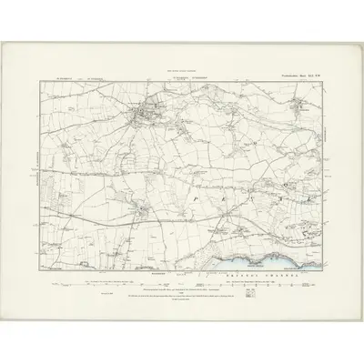 1887 Map of Pembrokeshire XLI.SW, 1889 Print