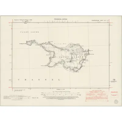 1948 Map of Pembrokeshire XLIV.NE, 1953 Print