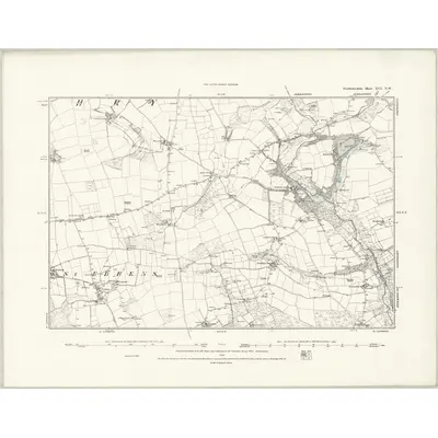 1887 Map of Pembrokeshire XVI.NW, 1888 Print