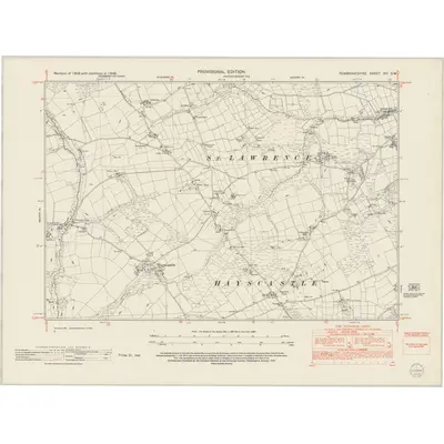1948 Map of Pembrokeshire XVI.SW, 1953 Print