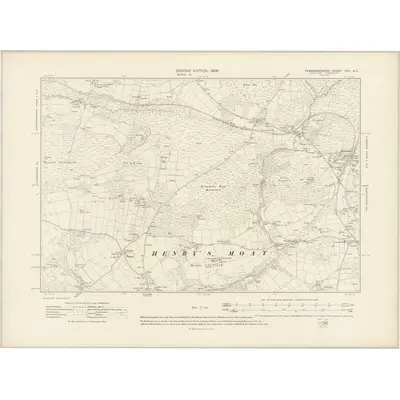 1905 Map of Pembrokeshire XVII.NE, 1908 Print