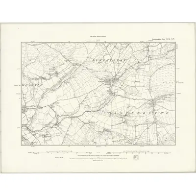 1887 Map of Pembrokeshire XVII.NW, 1888 Print