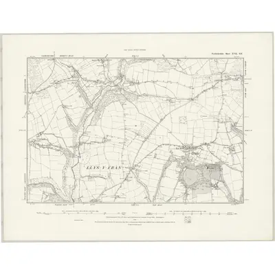 1887 Map of Pembrokeshire XVII.SE, 1888 Print