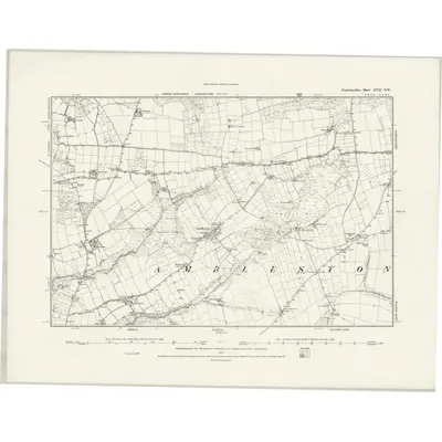 1887 Map of Pembrokeshire XVII.SW, 1888 Print