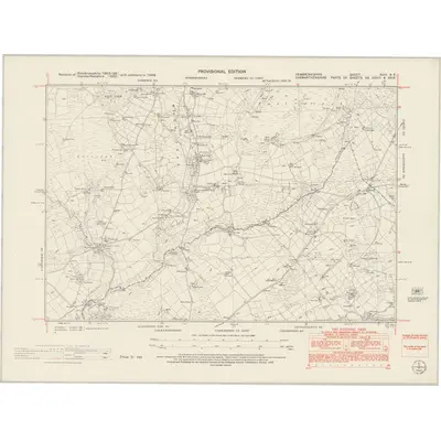 1948 Map of Pembrokeshire XVIII.NE, 1953 Print