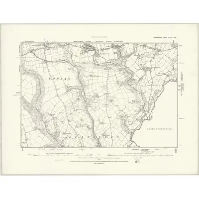 1887 Map of Pembrokeshire XVIII.SW, 1888 Print