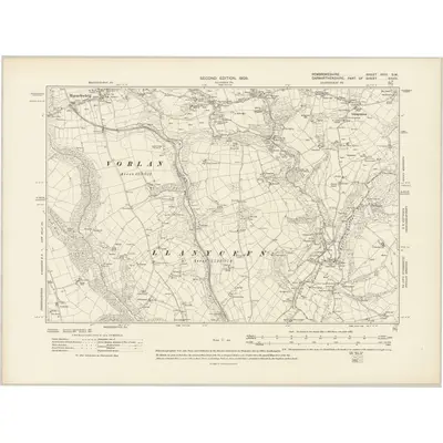 1906 Map of Pembrokeshire XVIII.SW, 1908 Print