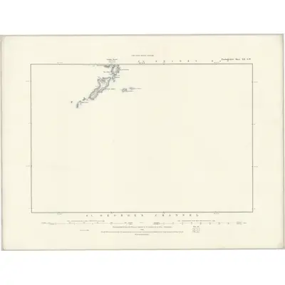 1887 Map of Pembrokeshire XX.SW, 1888 Print