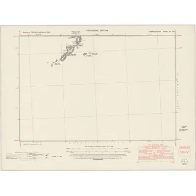 1948 Map of Pembrokeshire XX.SW, 1953 Print
