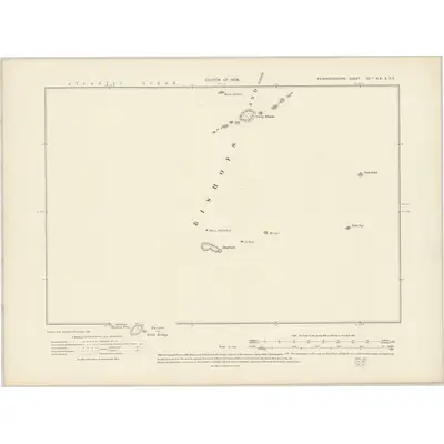 1881 Map of Pembrokeshire XXa.NW & SE, 1908 Print