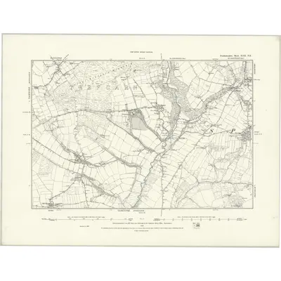 1887 Map of Pembrokeshire XXII.NE, 1888 Print