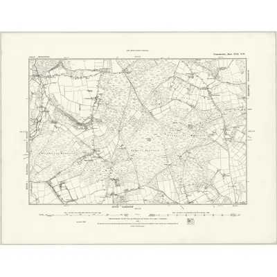 1887 Map of Pembrokeshire XXII.NW, 1888 Print