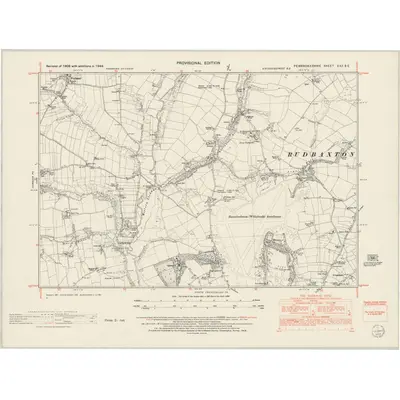 1948 Map of Pembrokeshire XXII.SE, 1953 Print