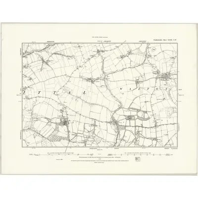 1887 Map of Pembrokeshire XXIII.NW, 1888 Print
