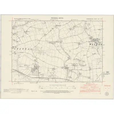 1948 Map of Pembrokeshire XXIII.NW, 1953 Print