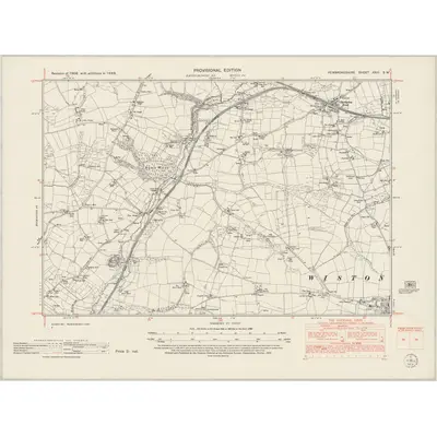 1948 Map of Pembrokeshire XXIII.SW, 1953 Print