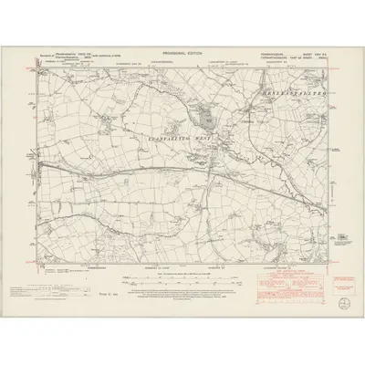 1948 Map of Pembrokeshire XXIV.SE, 1953 Print