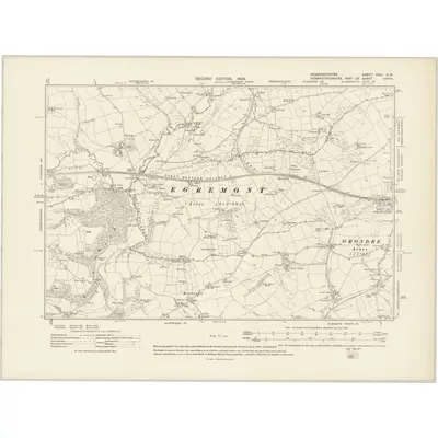 1905 Map of Pembrokeshire XXIV.SW, 1908 Print