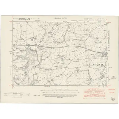 1948 Map of Pembrokeshire XXIV.SW, 1953 Print