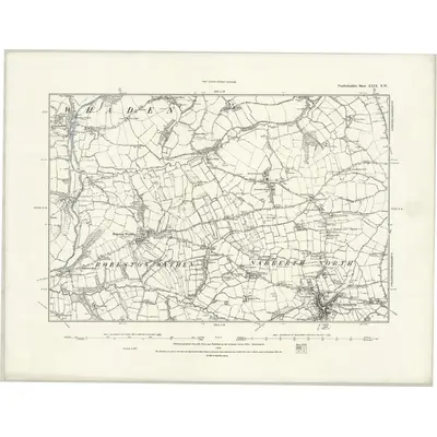 1887 Map of Pembrokeshire XXIX.NW, 1888 Print