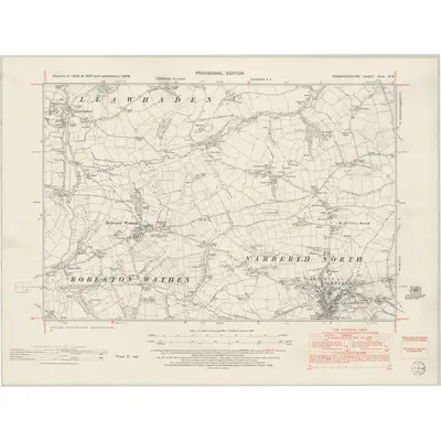 1948 Map of Pembrokeshire XXIX.NW, 1953 Print