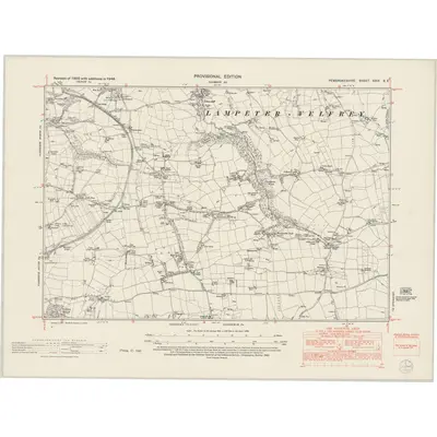 1948 Map of Pembrokeshire XXIX.SE, 1953 Print