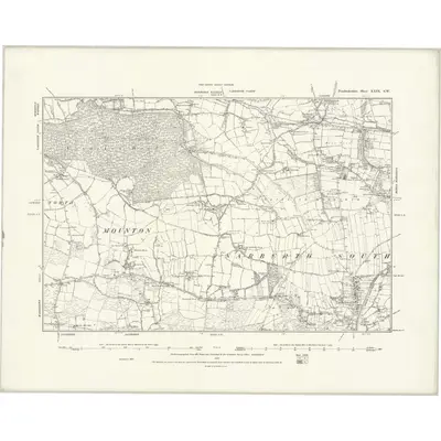 1887 Map of Pembrokeshire XXIX.SW, 1888 Print