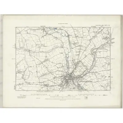 1887 Map of Pembrokeshire XXVII.NE, 1889 Print