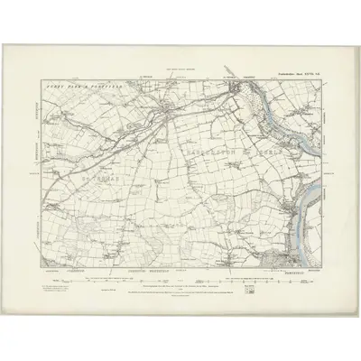 1887 Map of Pembrokeshire XXVII.SE, 1889 Print