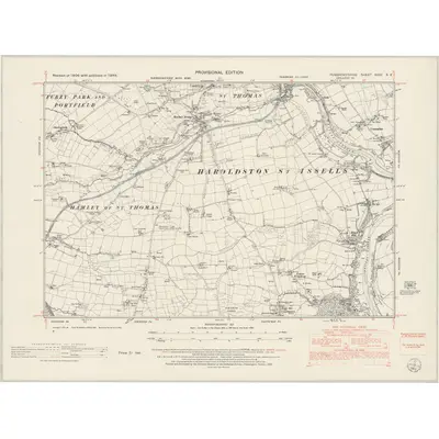 1948 Map of Pembrokeshire XXVII.SE, 1953 Print
