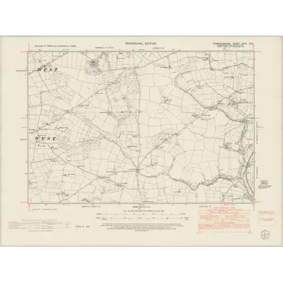 1948 Map of Pembrokeshire XXVII.SW, 1953 Print