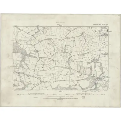1887 Map of Pembrokeshire XXVIII.NE, 1888 Print