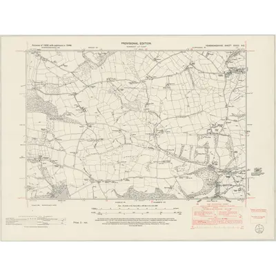 1948 Map of Pembrokeshire XXVIII.NE, 1953 Print