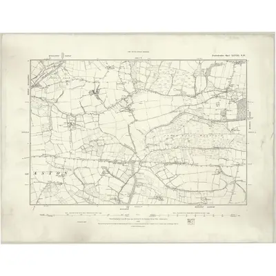 1887 Map of Pembrokeshire XXVIII.NW, 1888 Print