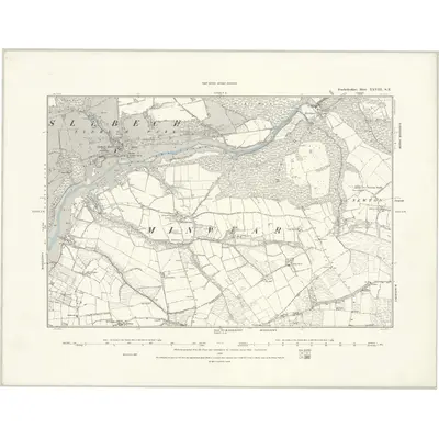 1887 Map of Pembrokeshire XXVIII.SE, 1888 Print