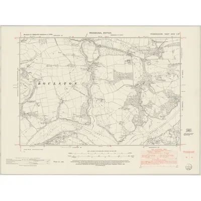 1948 Map of Pembrokeshire XXVIII.SW, 1953 Print