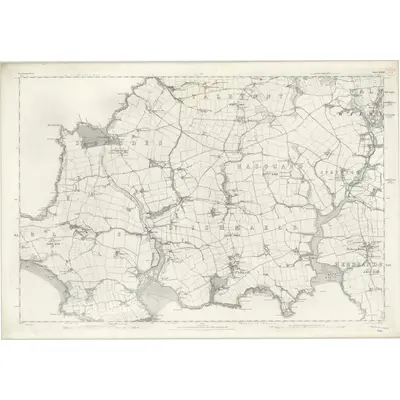 1874 Map of Pembrokeshire XXXII, 1887 Print