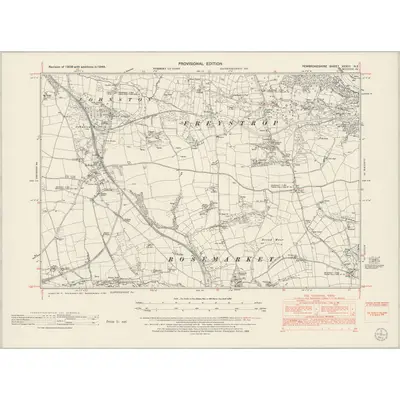 1948 Map of Pembrokeshire XXXIII.NE, 1953 Print