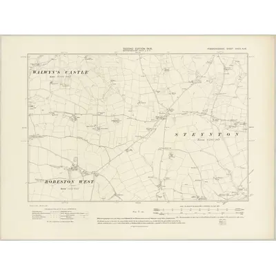 1906 Map of Pembrokeshire XXXIII.NW, 1908 Print
