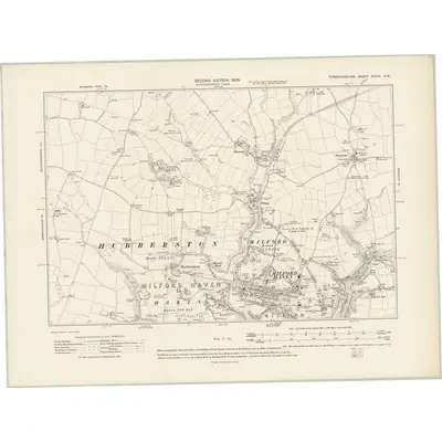 1906 Map of Pembrokeshire XXXIII.SW, 1909 Print