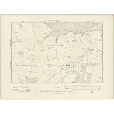 1906 Map of Pembrokeshire XXXIX.SE, 1908 Print