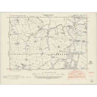 1948 Map of Pembrokeshire XXXIX.SE, 1953 Print