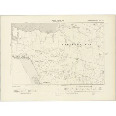 1906 Map of Pembrokeshire XXXIX.SW, 1908 Print