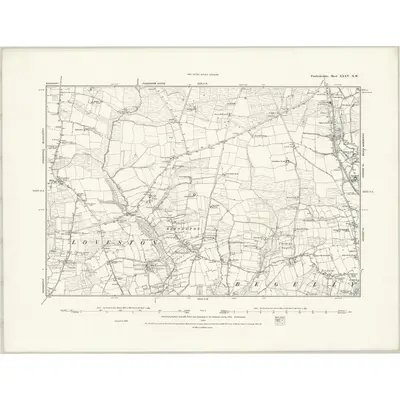 1887 Map of Pembrokeshire XXXV.NW, 1888 Print
