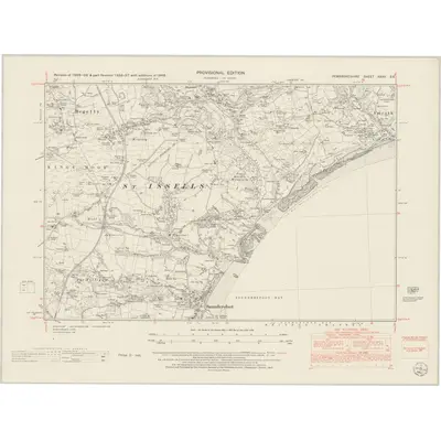 1948 Map of Pembrokeshire XXXV.SE, 1953 Print