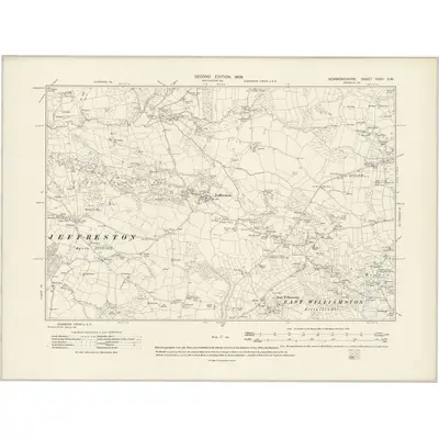 1906 Map of Pembrokeshire XXXV.SW, 1908 Print