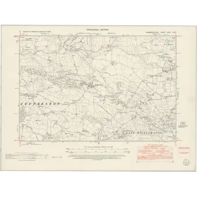 1948 Map of Pembrokeshire XXXV.SW, 1953 Print
